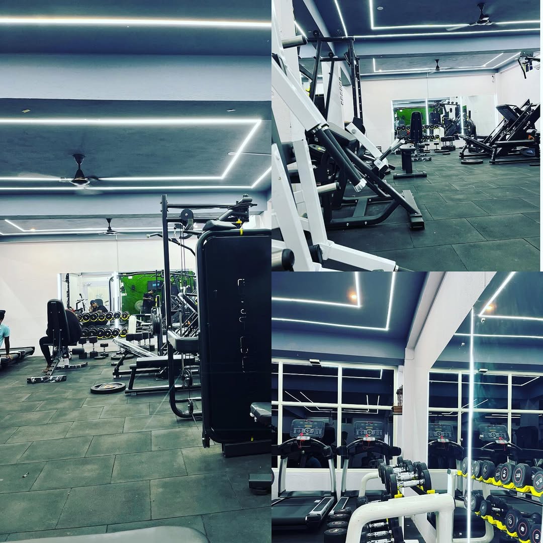 Fitness enthusiast working out